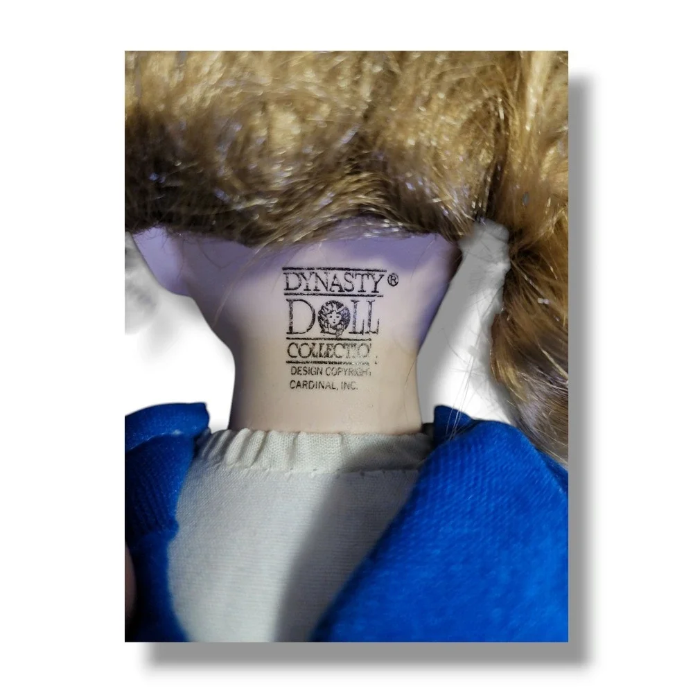 Dynasty Doll Collection Anna Collection Melinda 14in‎ Cheerleader Porcelain Doll